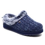 Skechers slipper blauw textiel 31204